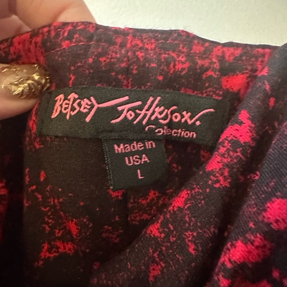 Vintage Betsey Johnson acid wash strapless dress - Picture 3 of 3